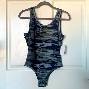 NWT Camo Tank Top Bodysuit